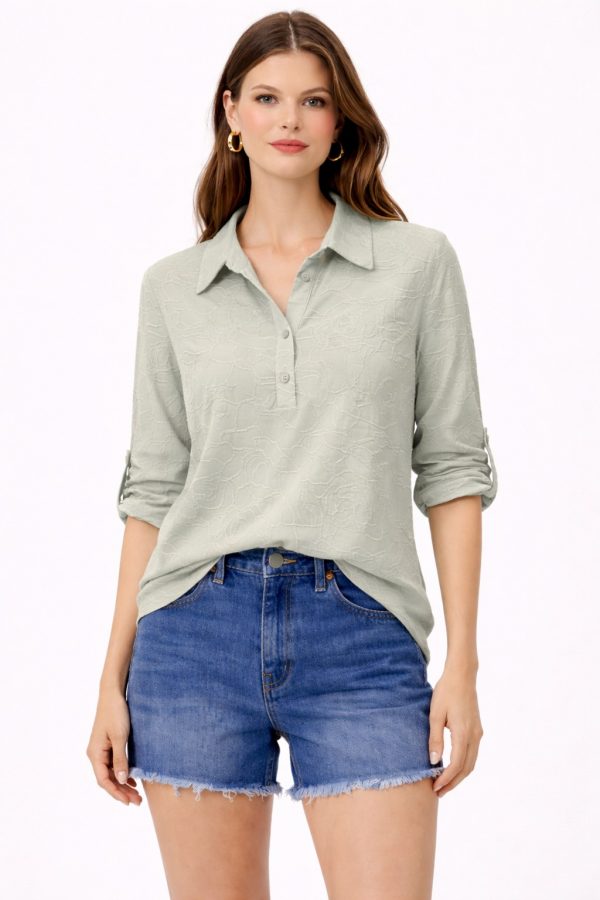 ON TRİKO İşlemeli Bluz 71342