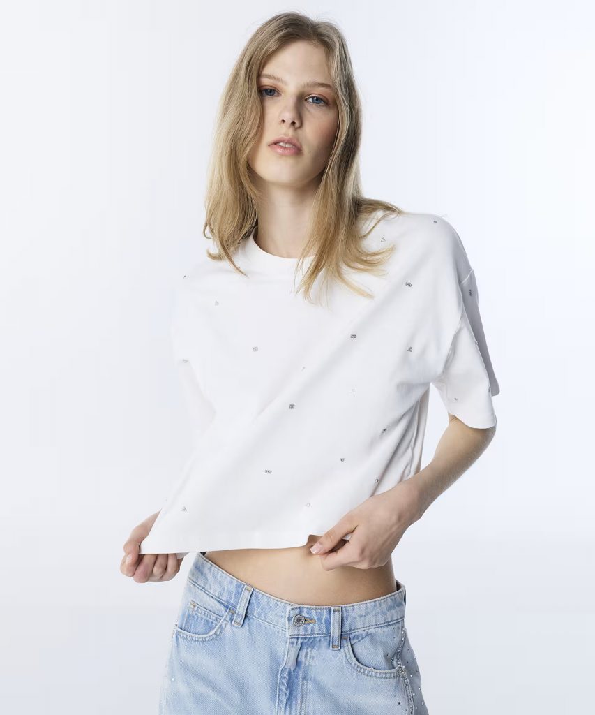 TWİST KARMA AKSESUARLI TİŞÖRT TS1260070091 - EKRU