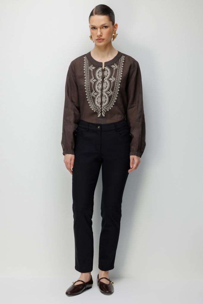 EKOL Düz Kesim Kadın Pantolon 4032 - Siyah