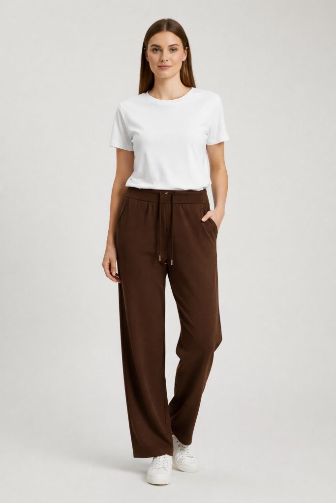ON TRİKO Rahat Kesim Pantolon 70122 - kahve
