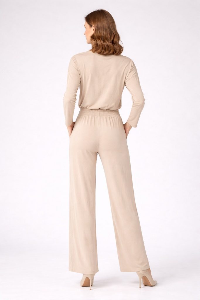 ON TRİKO Rahat Kesim Pantolon 70119 - BEJ