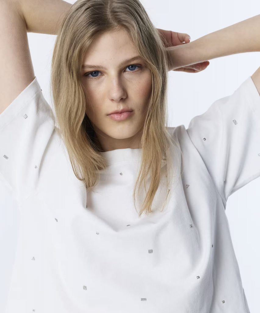 TWİST KARMA AKSESUARLI TİŞÖRT TS1260070091 - EKRU