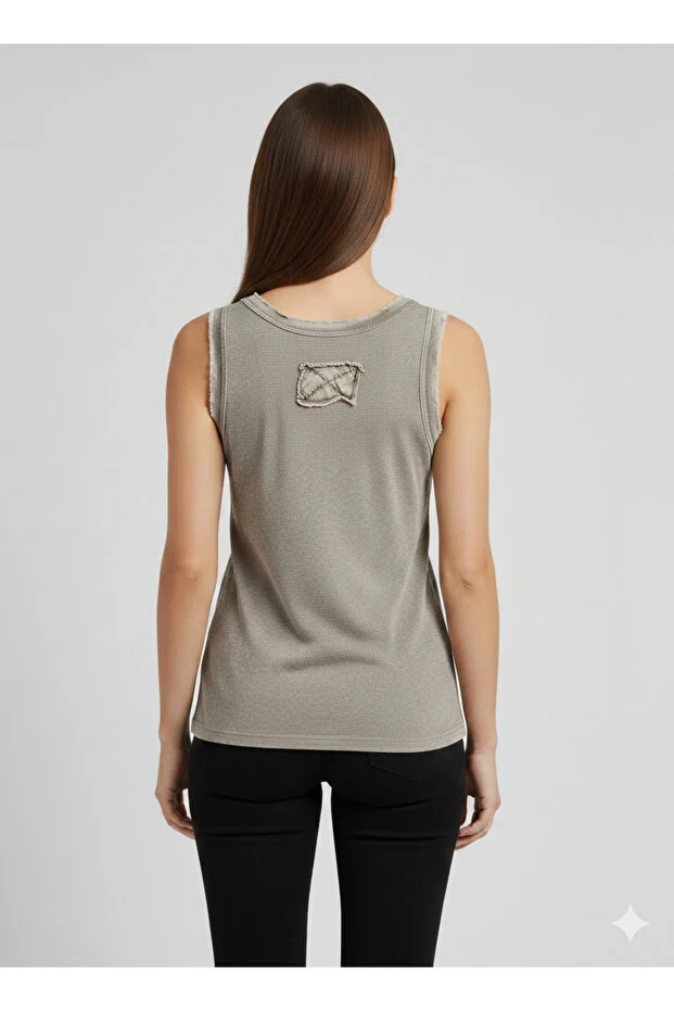 BDK Fitilli Bisiklet Yaka Kolsuz Bluz 3000 - FANGO