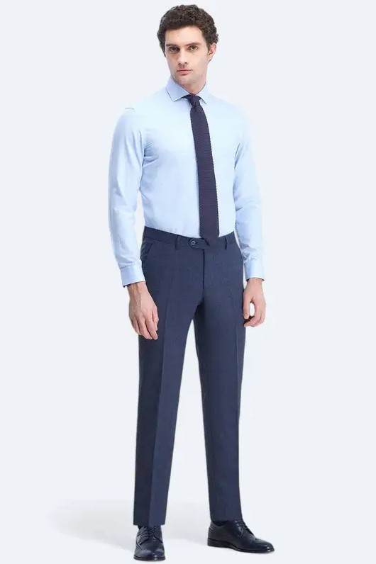 KİP Klasik Erkek Gömlek 4914 - MAVİ