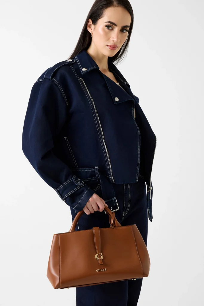 GUESS Kadın Carrie El Çantası HWVG9896060 - konyak