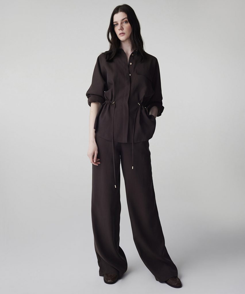 İPEKYOL Ayarlanabilir Bel Gömlek Ceket IS1260005084 - kahve