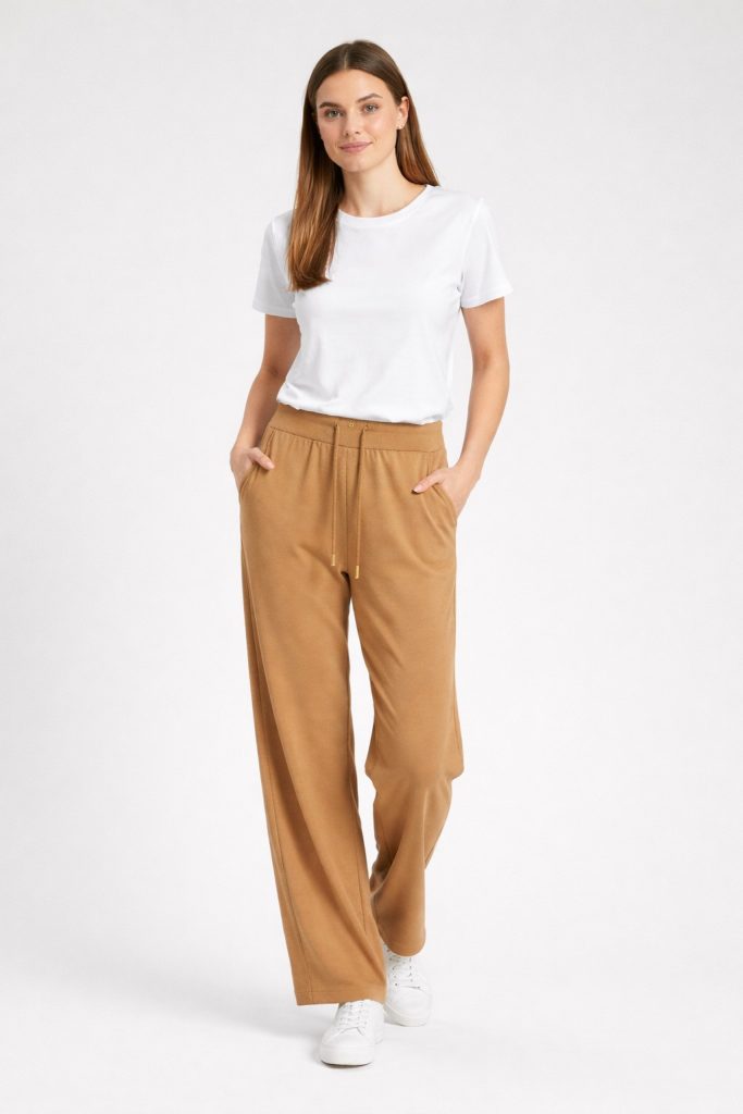 ON TRİKO Rahat Kesim Pantolon 70122 - camel