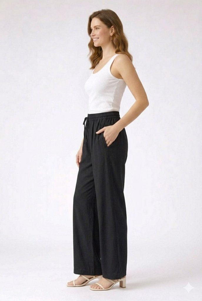 EKOL Rahat Kesim Pantolon 4126 - Siyah