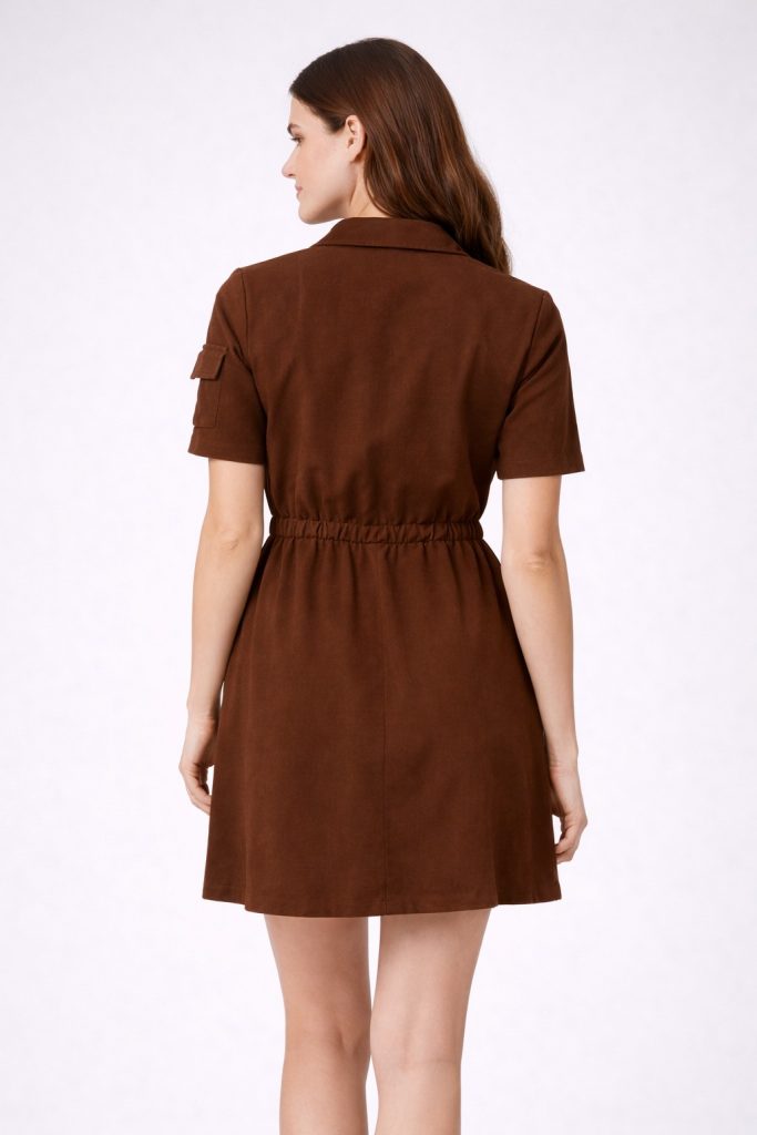 ON TRİKO Elbise 76485 - kahve