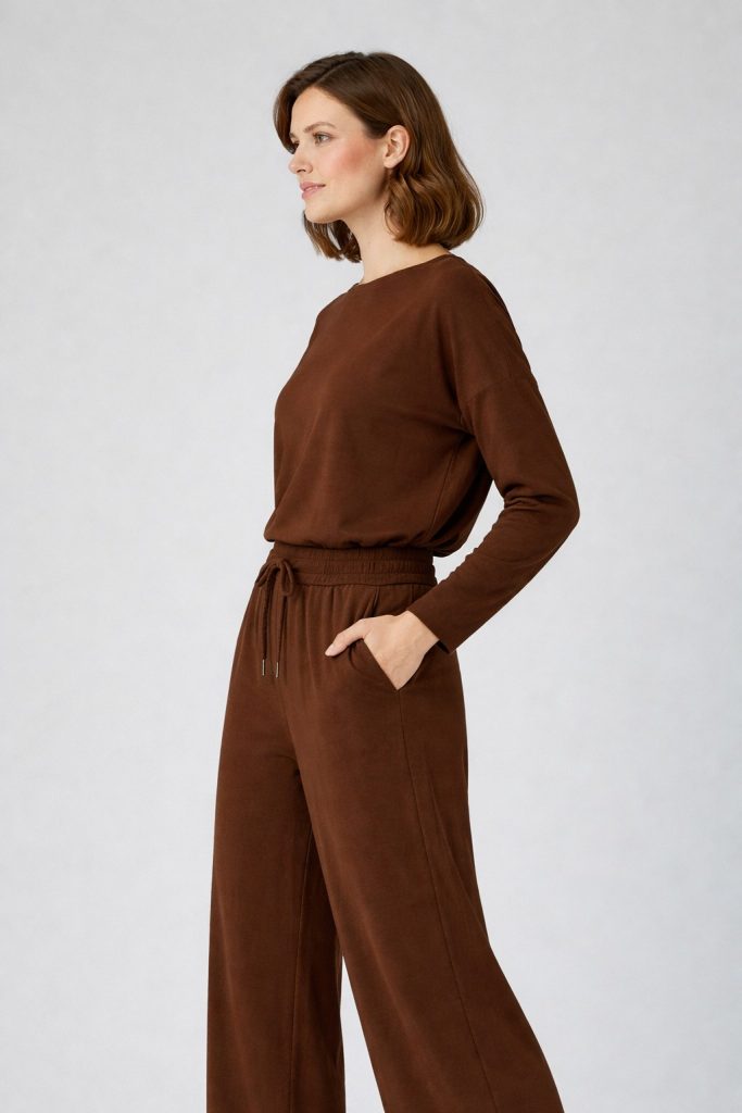 ON TRİKO Rahat Kesim Pantolon 70119 - kahve