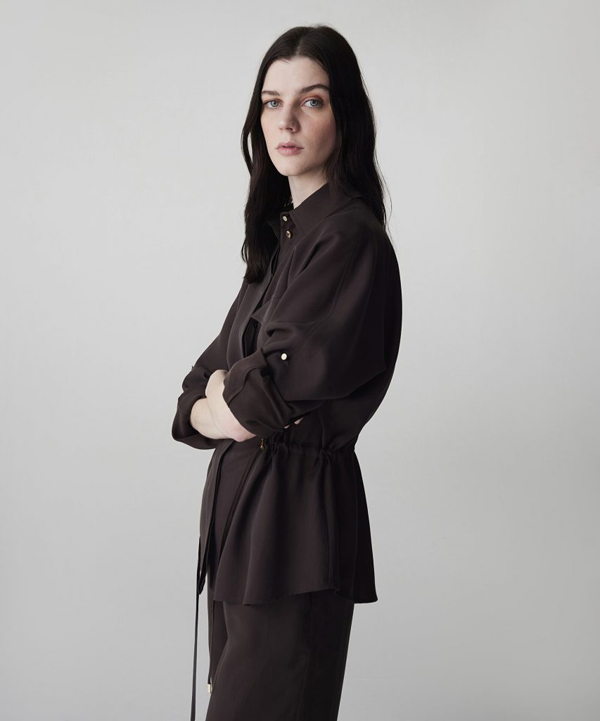 İPEKYOL Ayarlanabilir Bel Gömlek Ceket IS1260005084 - kahve