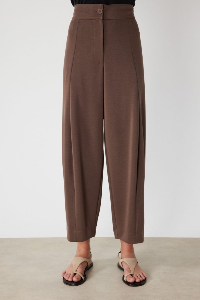 ON TRİKO Bol Paça Pantolon 74703 - kahve