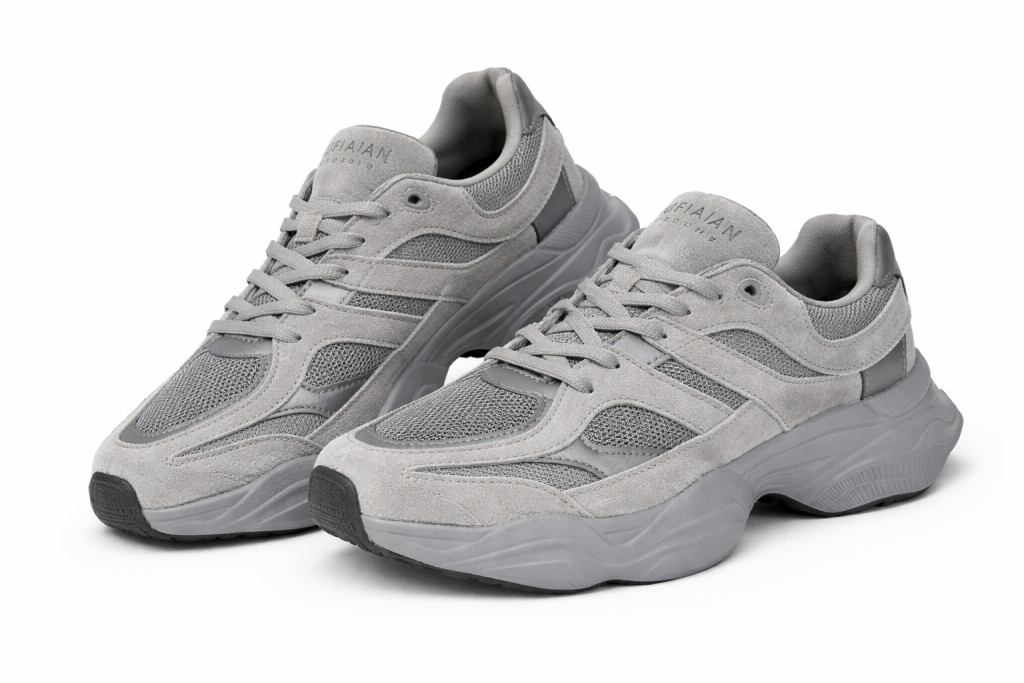 LUFİAN Erkek Deri Spor Ayakkabı 112230240 - GRİ