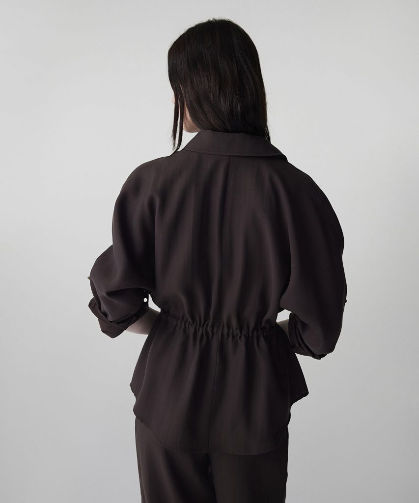 İPEKYOL Ayarlanabilir Bel Gömlek Ceket IS1260005084 - kahve