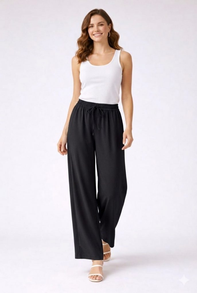 EKOL Rahat Kesim Pantolon 4126 - Siyah