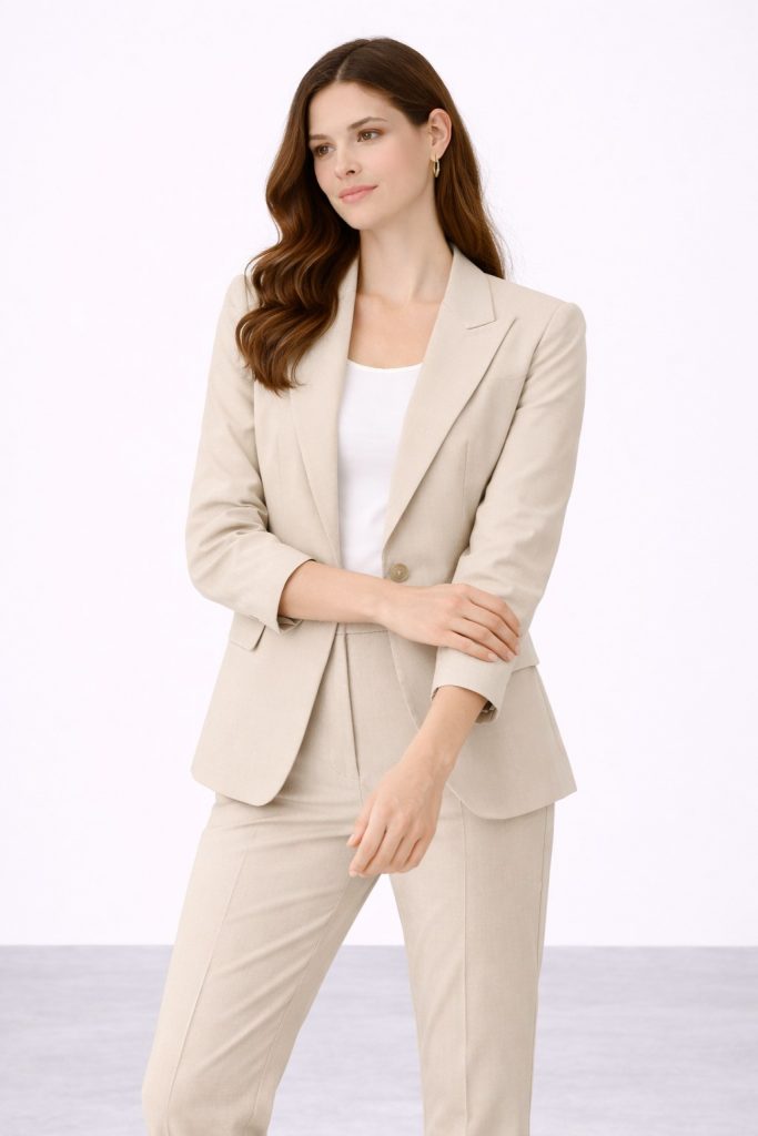 EKOL Tek Düğmeli Kapak Cepli Ceket 1184 - KUM