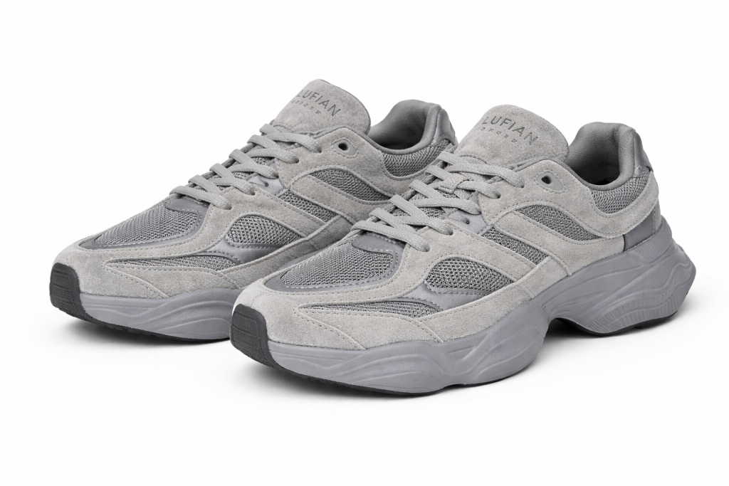 LUFİAN Erkek Deri Spor Ayakkabı 112230240 - GRİ