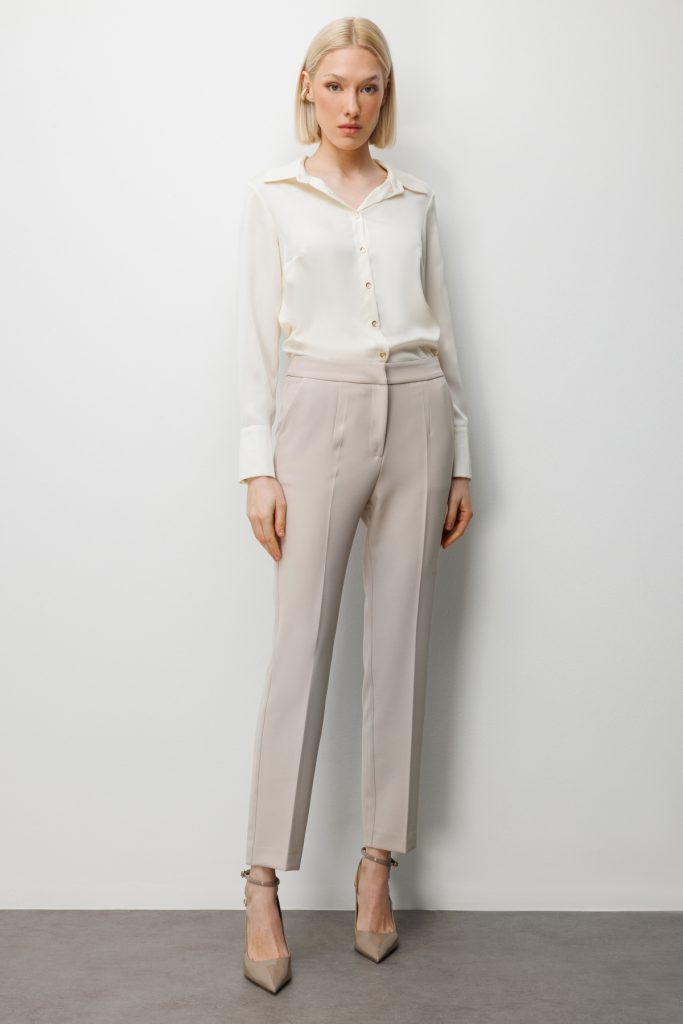 EKOL Düz Paça Pantolon 1008 - KUM