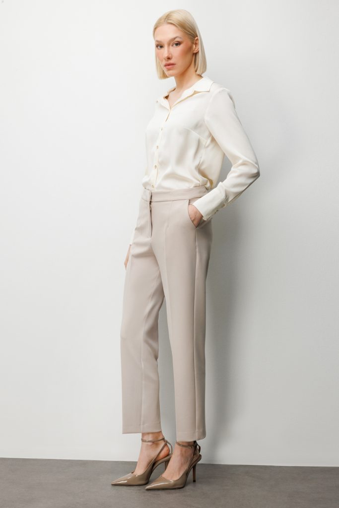 EKOL Düz Paça Pantolon 1008 - KUM