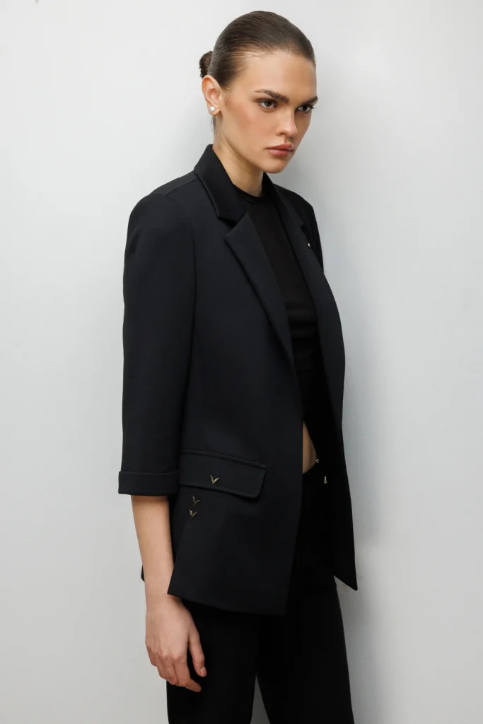 EKOL Yarım Kol Ceket 1064 - Siyah