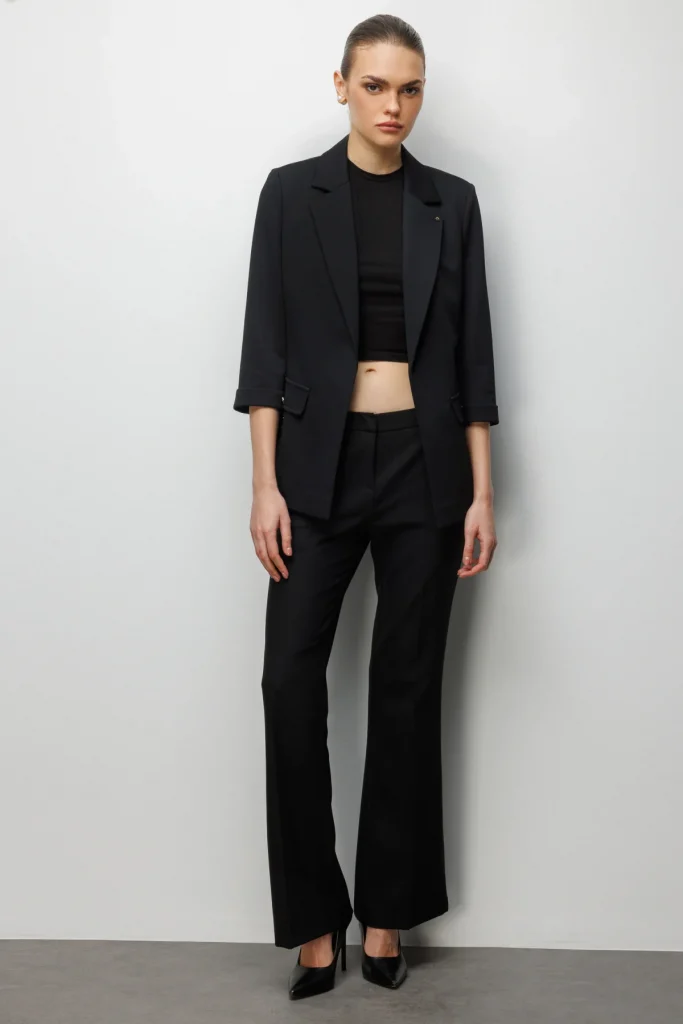 EKOL Yarım Kol Ceket 1064 - Siyah