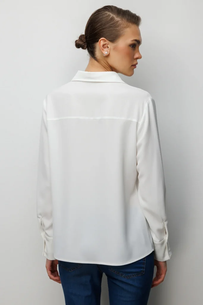 EKOL Düğmeli Polo Yaka Gömlek  2828 - EKRU