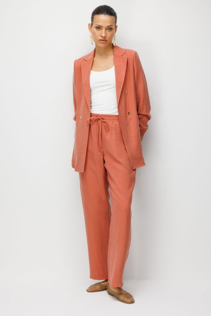 EKOL Beli Lastikli Bol Paça Pantolon 1204 - MANGO