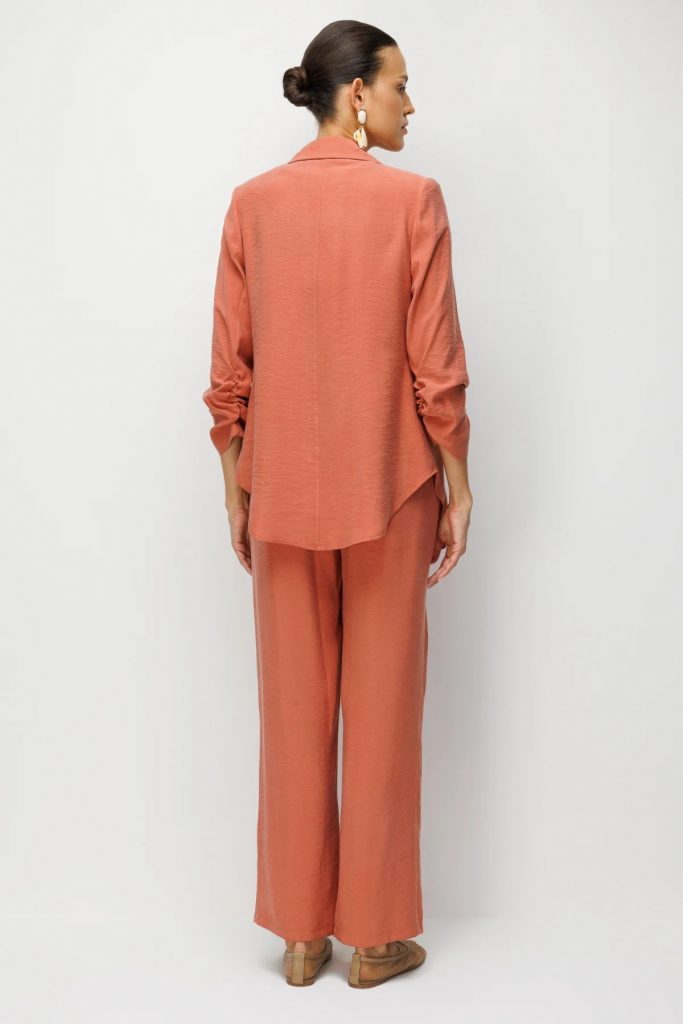 EKOL Kolları Büzgülü Süs Düğmeli Ceket 1202 - MANGO