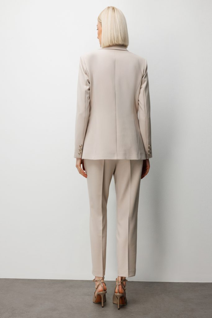 EKOL Kapak Cepli Kadın Ceket 1006 - KUM