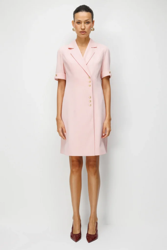 EKOL Midi Boy Elbise 6020 - PUDRA