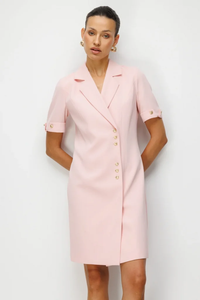 EKOL Midi Boy Elbise 6020 - PUDRA