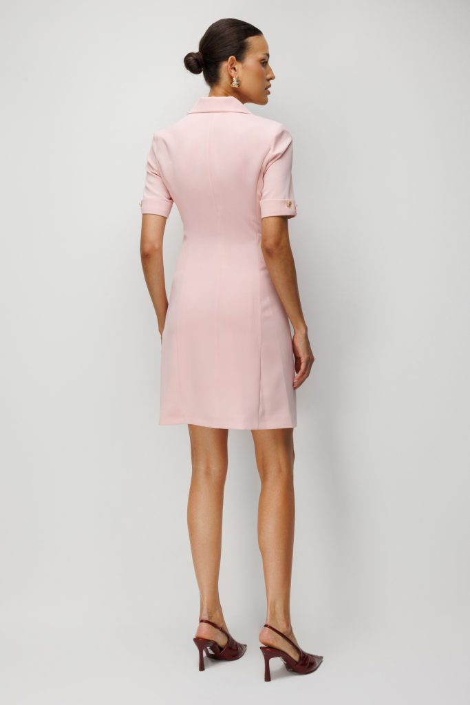 EKOL Midi Boy Elbise 6020 - PUDRA