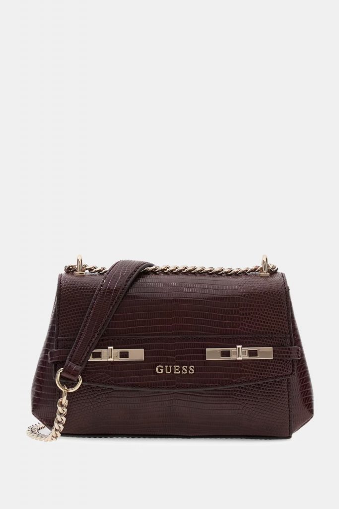 GUESS Melinda Mini Çapraz Çanta HWKL9933780 - bordo