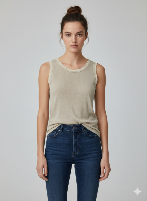 BDK Fitilli Bisiklet Yaka Kolsuz Bluz 3000