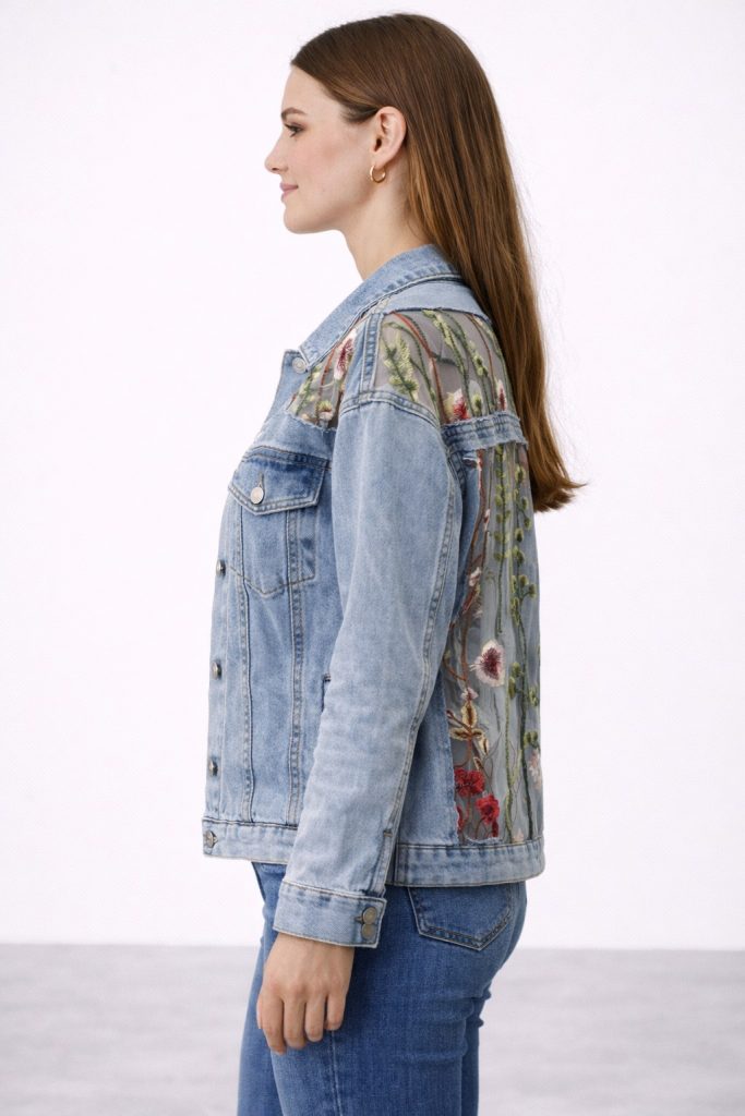 BDK Sırt Detaylı Kot Ceket X227