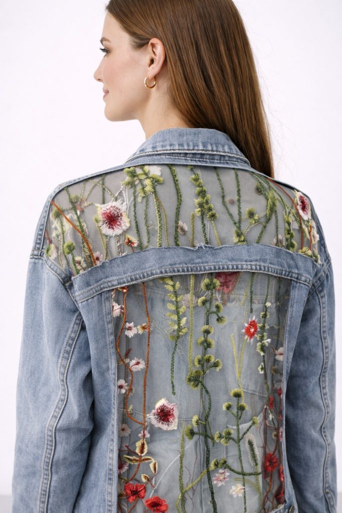 BDK Sırt Detaylı Kot Ceket X227