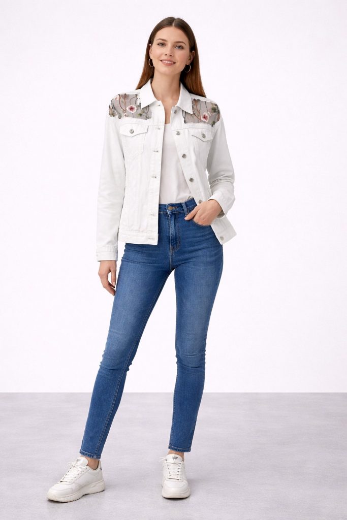 BDK Sırt Detaylı Kot Çeket  X228