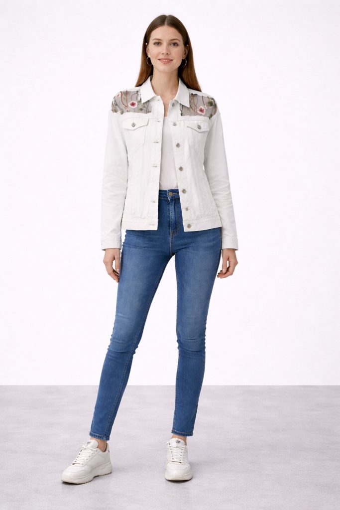 BDK Sırt Detaylı Kot Çeket  X228