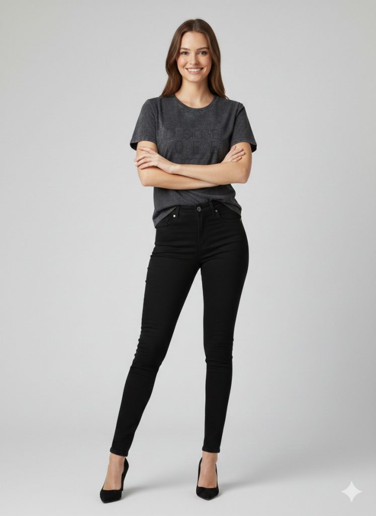 BDK  Boncuk İşlemeli T-shirt GF09