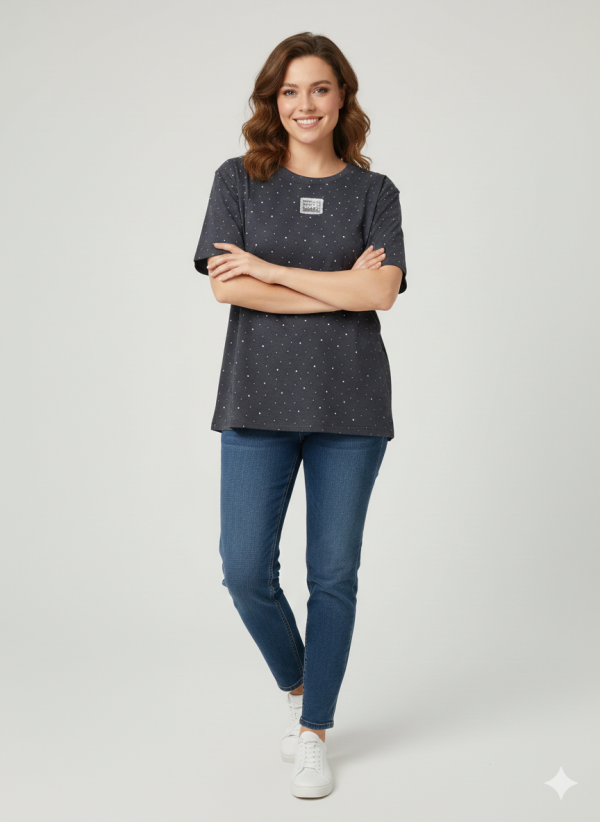 BDK Pul İşlemeli  T-shirt K765