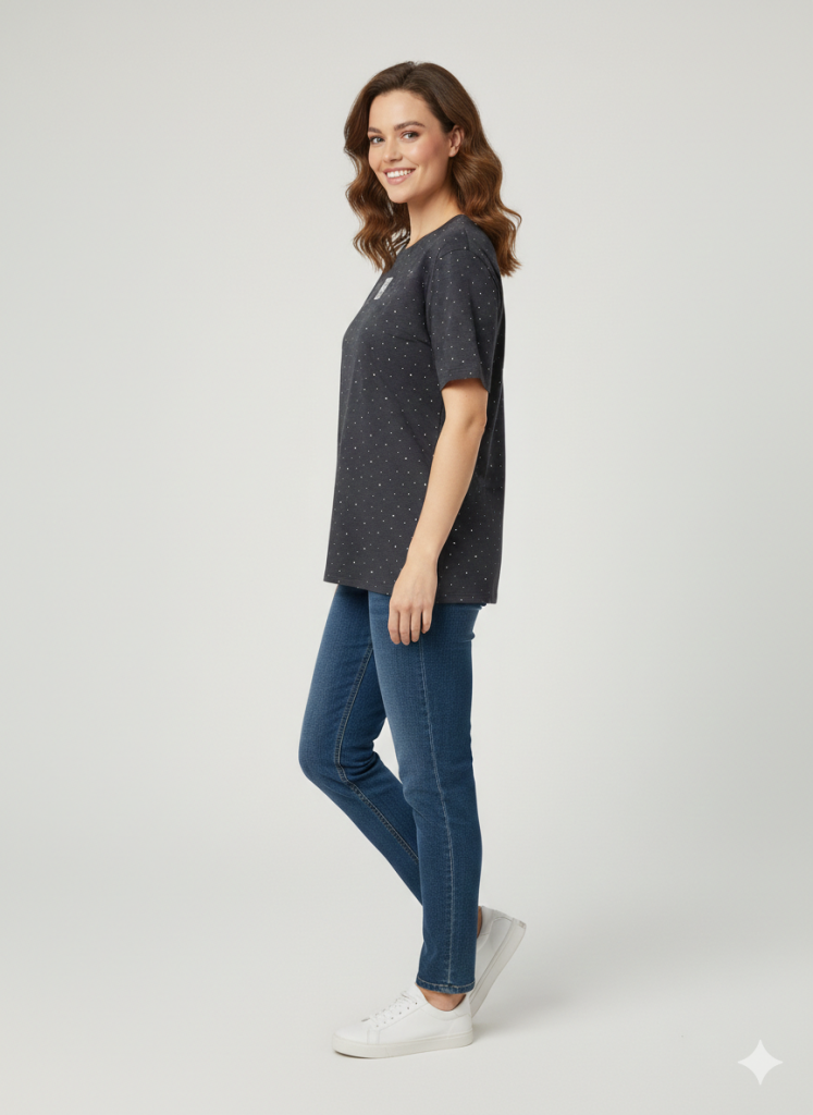 BDK Pul İşlemeli  T-shirt K765