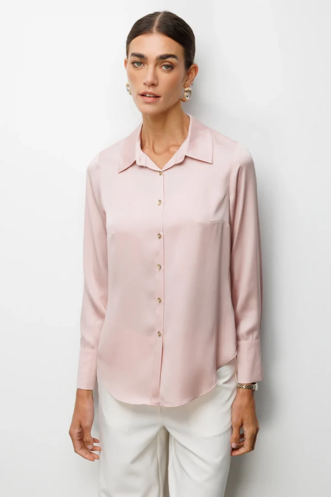 EKOL Pens Detaylı Polo Yaka Gömlek 2002 - PUDRA