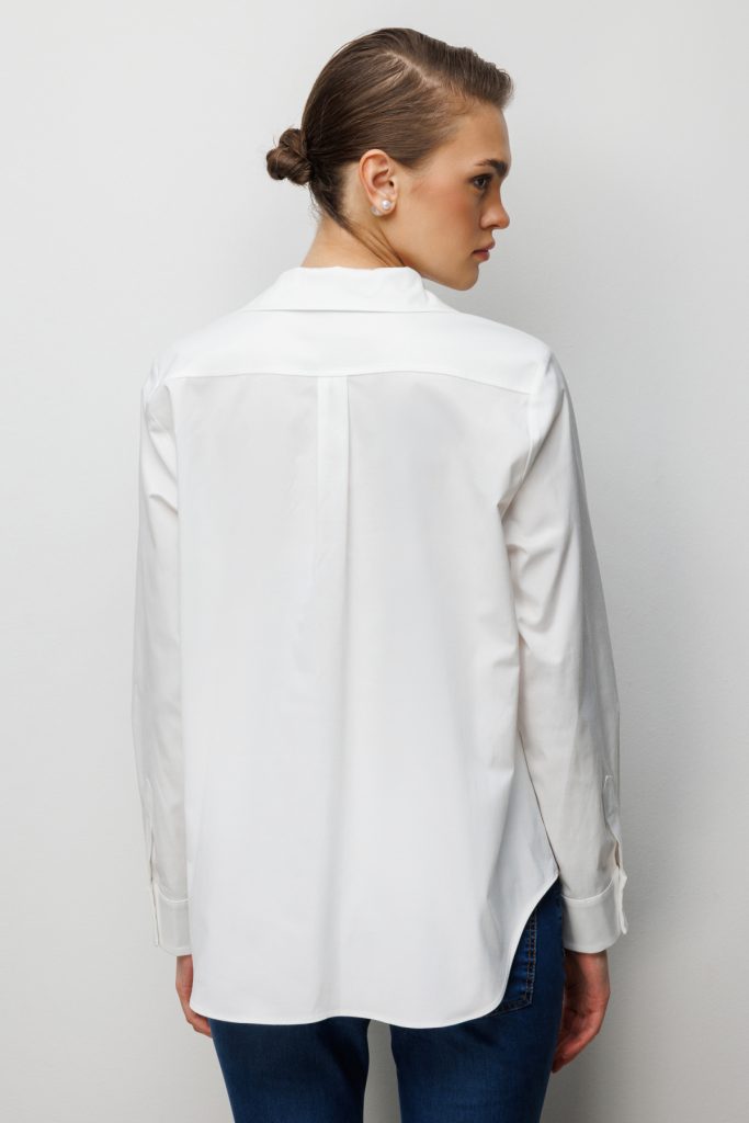 EKOL Pamuklu Polo Yaka Gömlek 2060 - EKRU