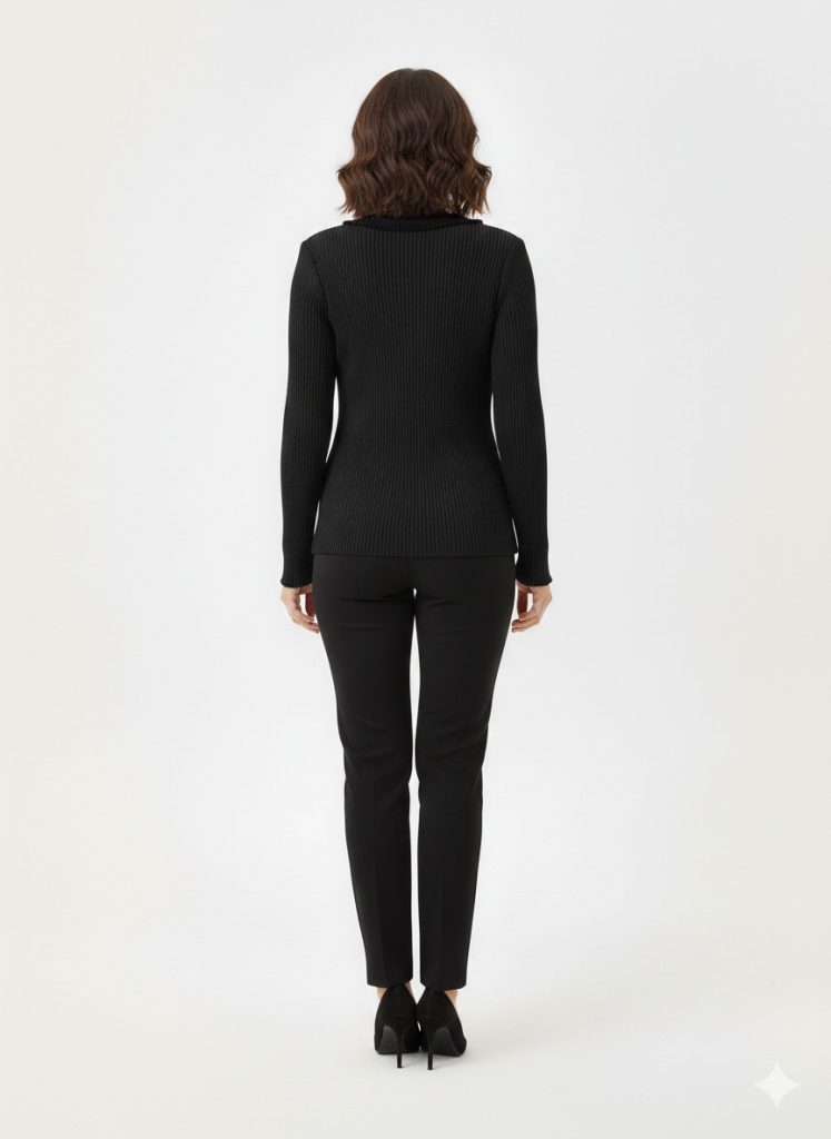 EKOL Düğme Detaylı Bluz 2406