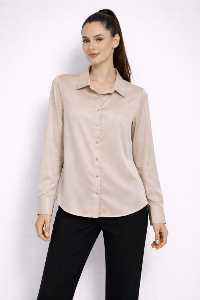 EKOL Klasik Kadın Gömlek 2502