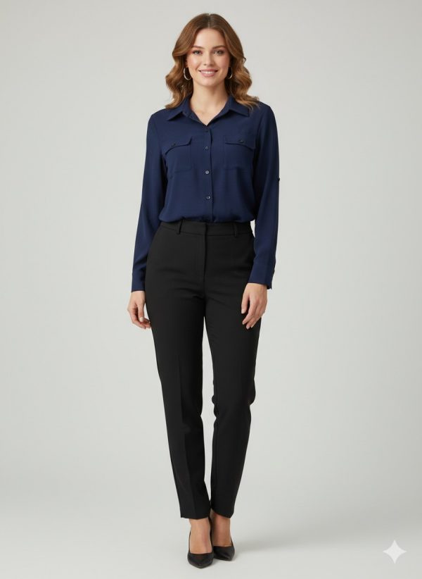 EKOL Cep Detaylı Gömlek 2512