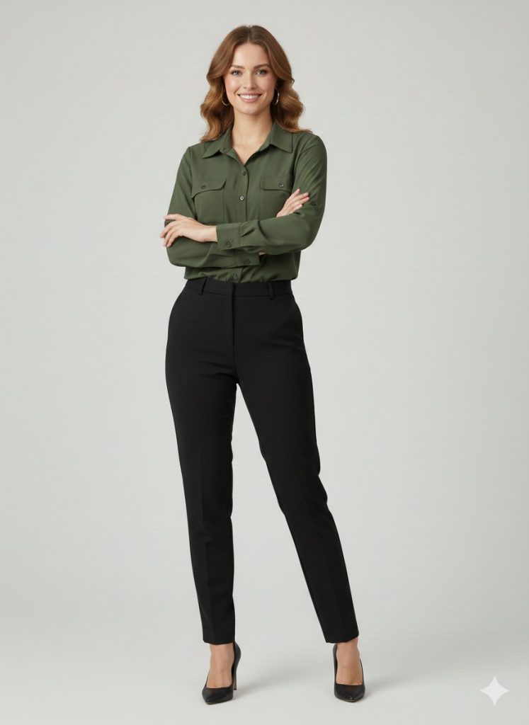 EKOL Cep Detaylı Gömlek 2512 - HAKİ