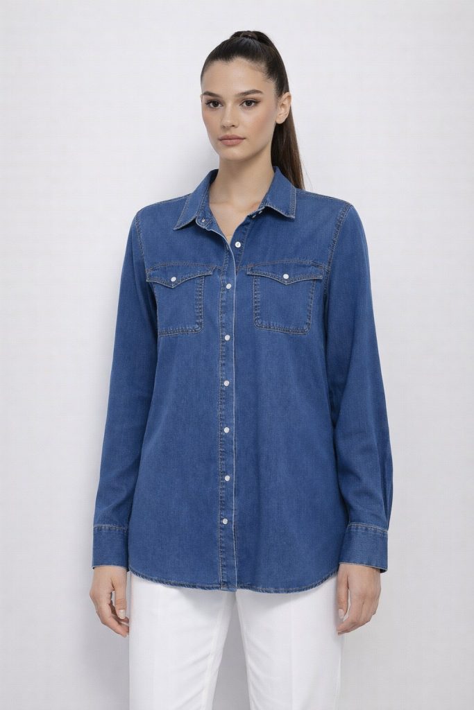 EKOL Cep Detaylı Gömlek 2602