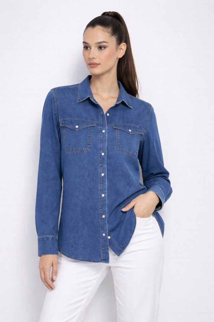 EKOL Cep Detaylı Gömlek 2602