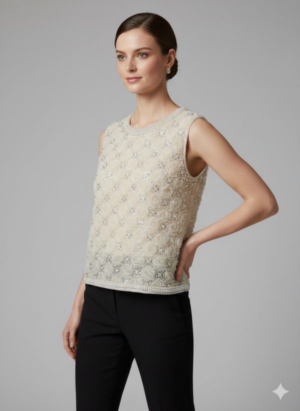 EKOL Gül işlemeli Bluz2852